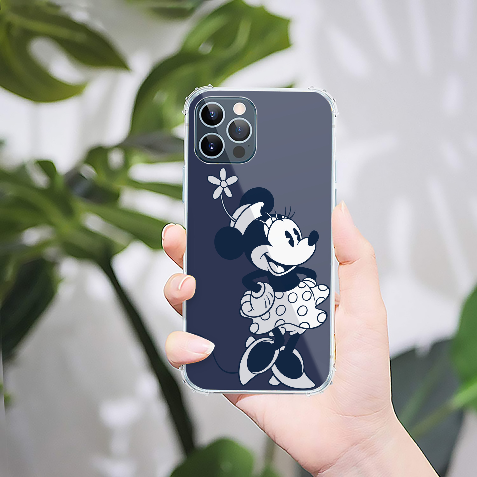 （画像用） ミッキーマウス Mickey Mouse 【iPhone 12シリーズ対応】透明スマホケース（クリアソフトケース）